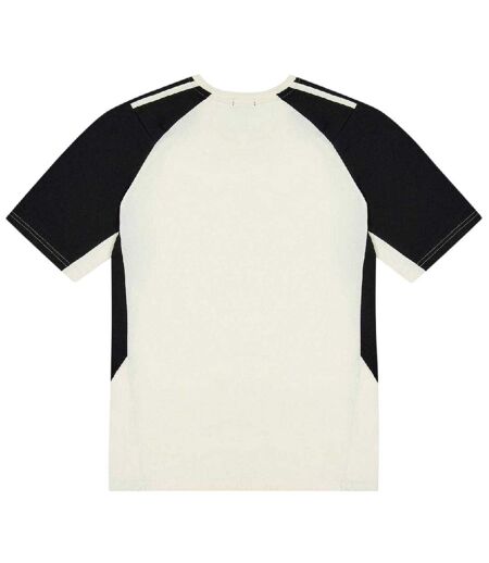 Mens Contrast Shoulders T-shirt White No Fear