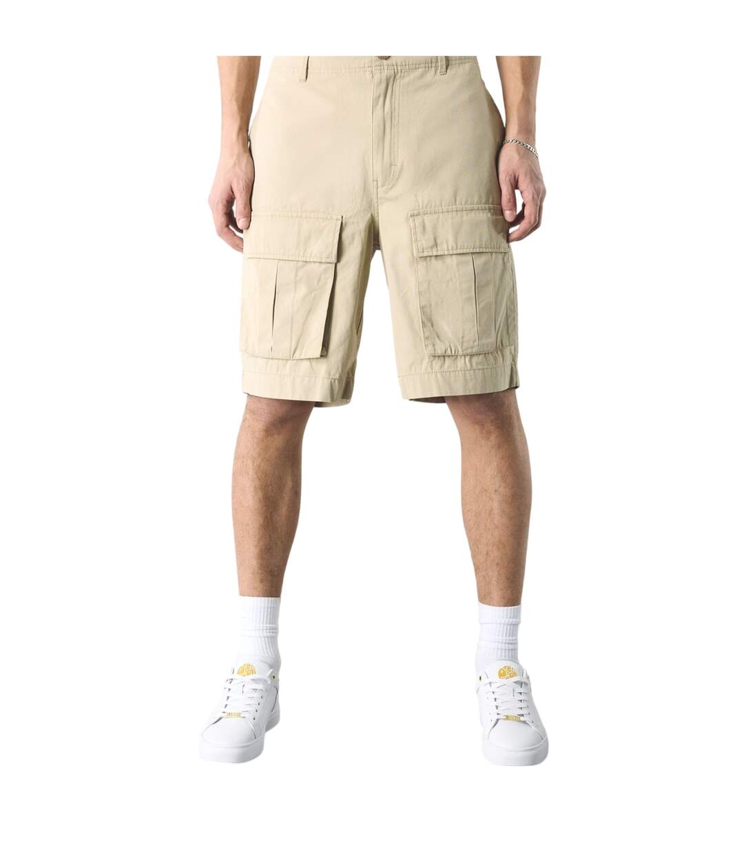 Short À Poches Homme Beige Pretty Green-1