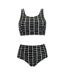 Womens/ladies Orla Kiely Poppy Reversible Bikini Set Monochrome Regatta-2