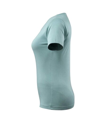 T-shirt Crossover Nice Femme Vieux Turquoise Mascot