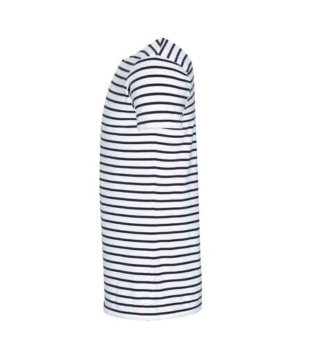 T-shirt Miles Homme Blanc Bleu Marine SOLS