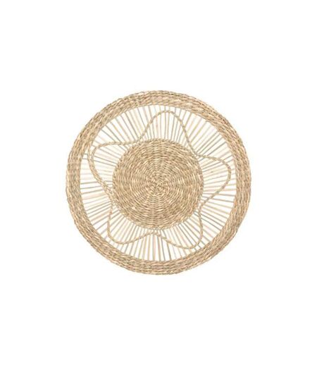 Décoration Murale Ronde Seagrass 38cm Naturel