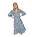 Robe Portefeuille Femme Bleu Gris Only-2