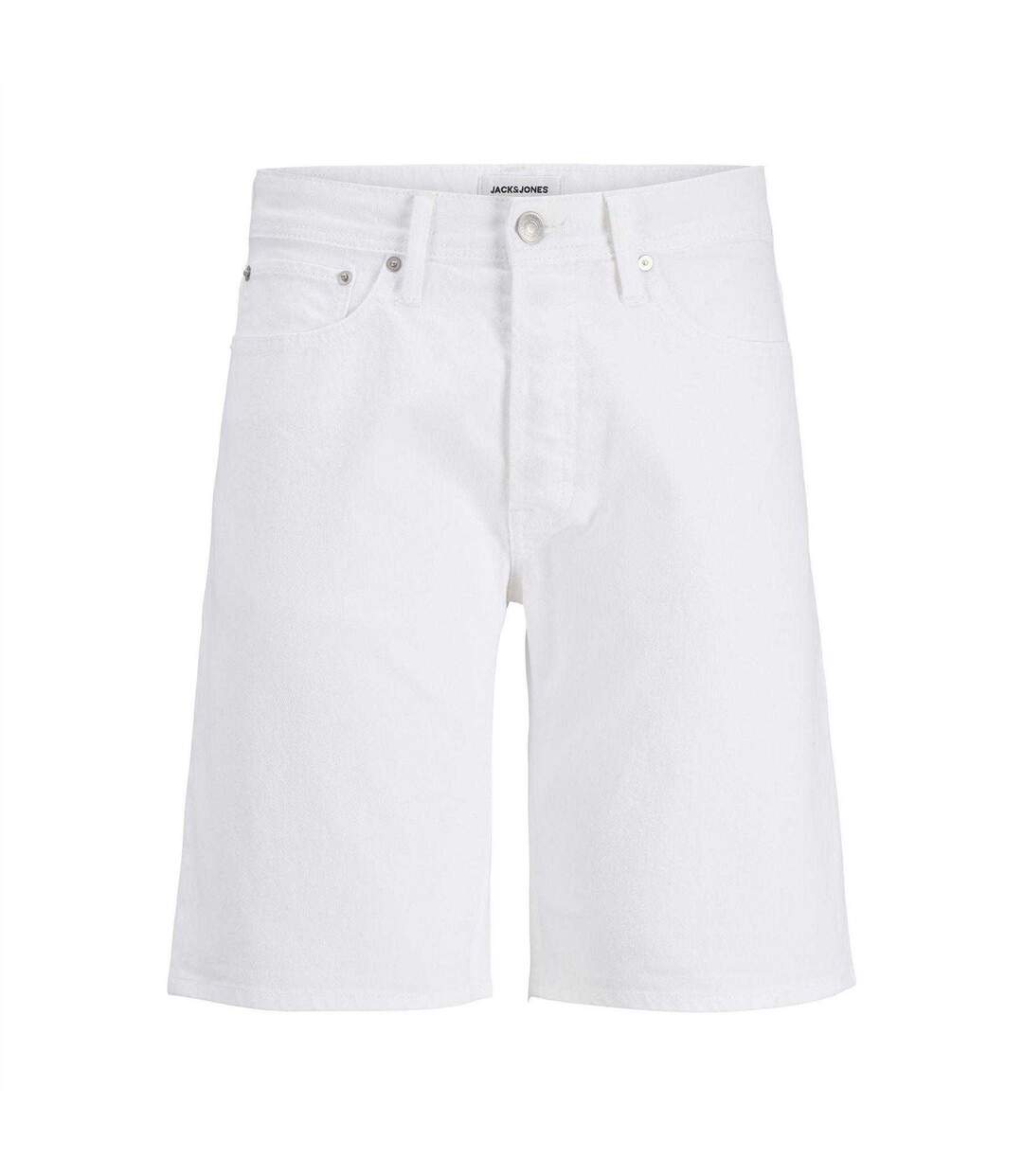 Mens Rick Denim Slim Shorts Black Denim Jack And Jones-1