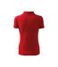 Womens/ladies Pique Polo Shirt Red Adler-2