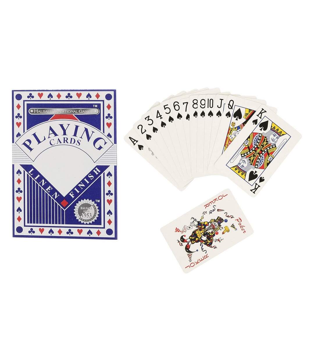 Ensemble De Cartes À Jouer Et Dés Taille Unique Blanc Bleu Traditional Games-4