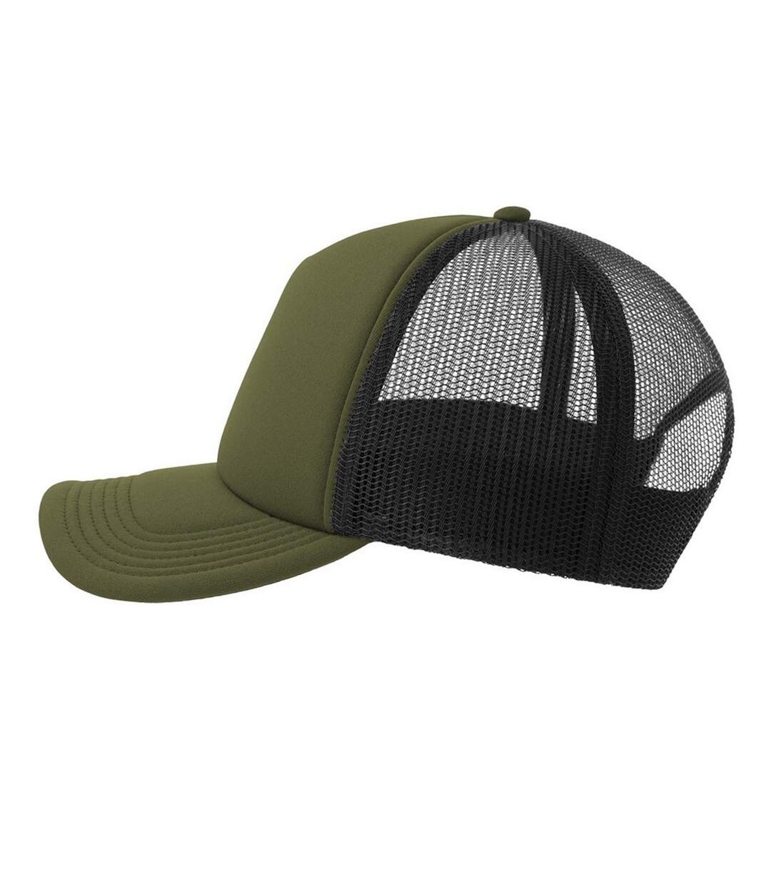 Casquette Trucker Motif/style 5 Panneaux Rapper-s Adulte Olive Noir Atlantis-3