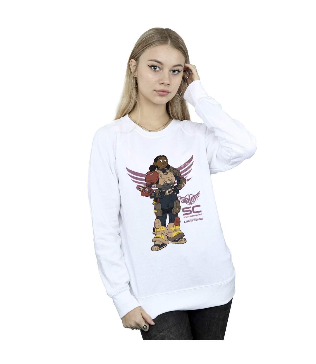 Disney Sweatshirt Lightyear Izzy Star Command - Femmes/Dames (Blanc) - UTBI25194-2