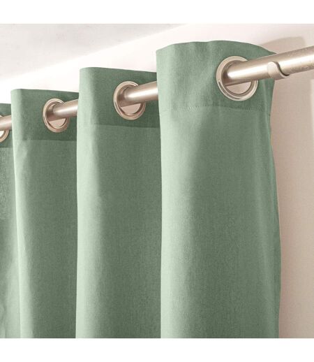 Rideau Panama - 240 cm x 135 cm - Vert Argile