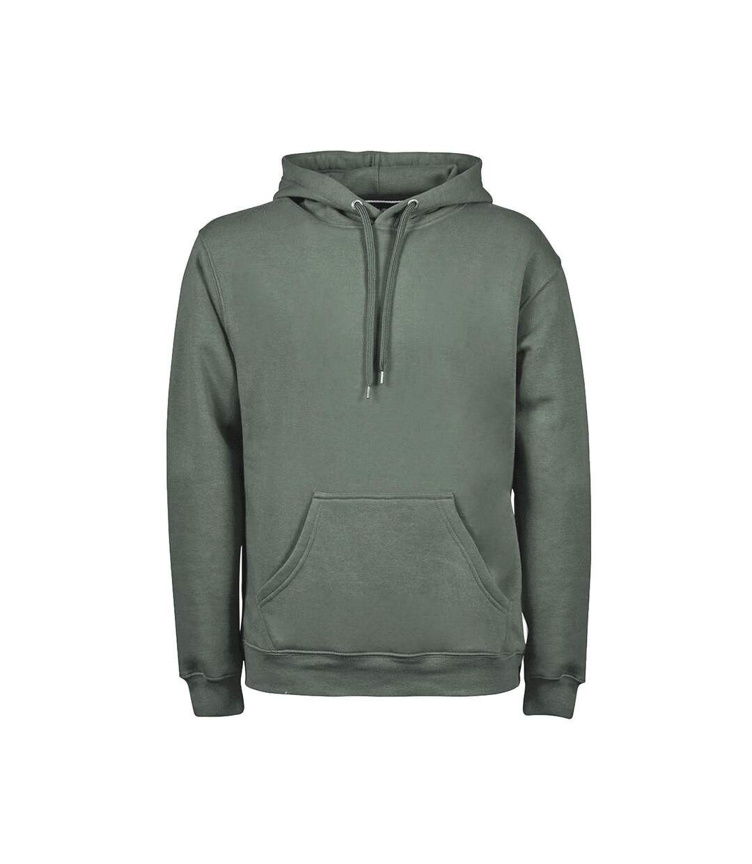 Sweat À Capuche Homme Vert De Gris Tee Jays-1
