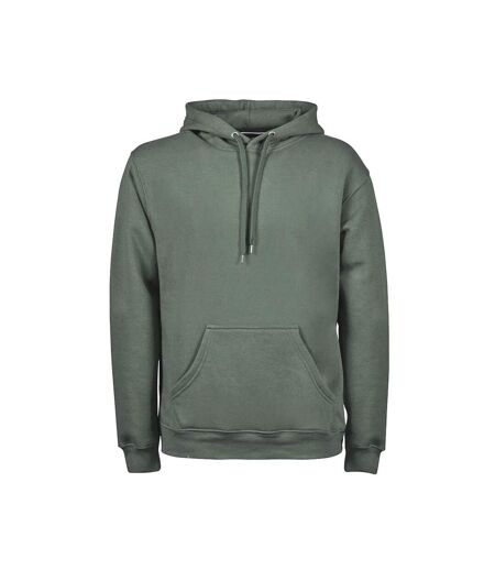Sweat À Capuche Homme Vert De Gris Tee Jays