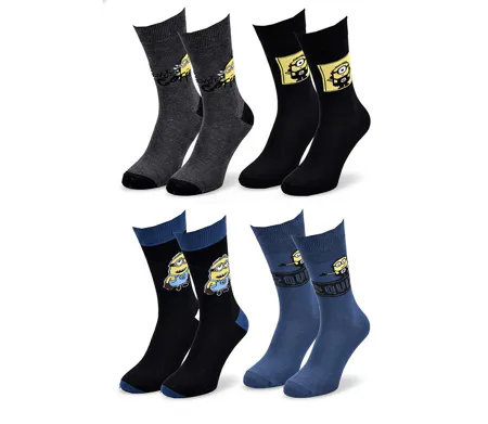 Minions - Chaussettes Homme Licence Pack de 4
