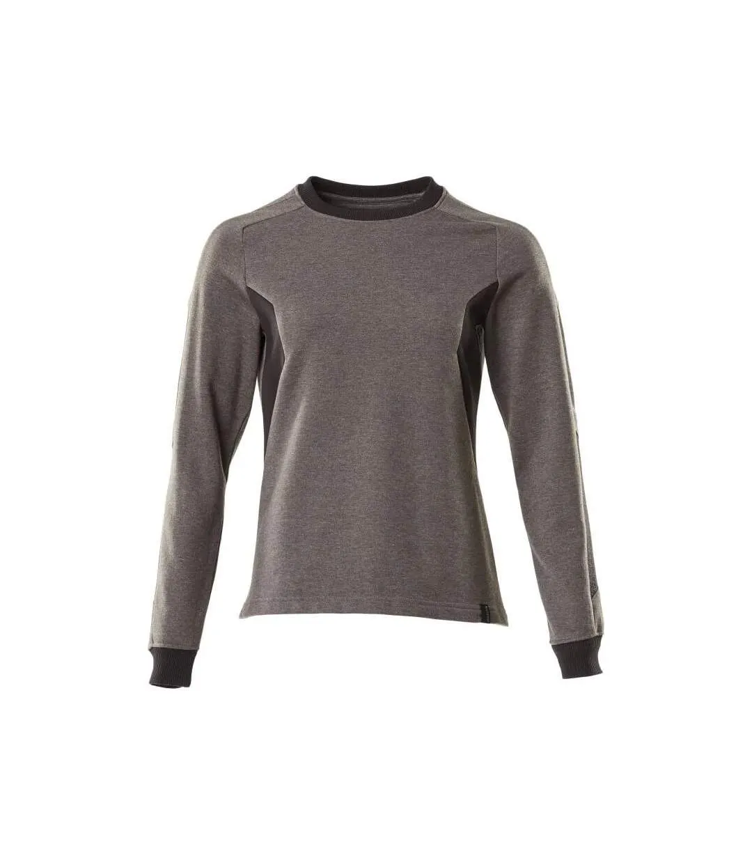 Womens/ladies Accelerate Sweatshirt Dark Anthracite Black Mascot-1