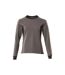 Womens/ladies Accelerate Sweatshirt Dark Anthracite Black Mascot-1