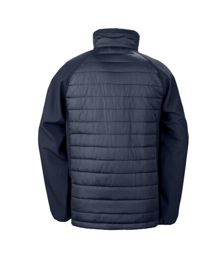 Veste Softshell Compass Homme Bleu Marine Bleu Roi Result Genuine Recycled