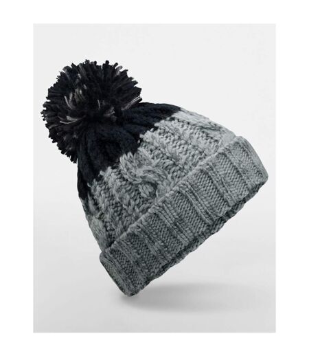Bonnet Apres Adulte Gris Clair Noir Beechfield