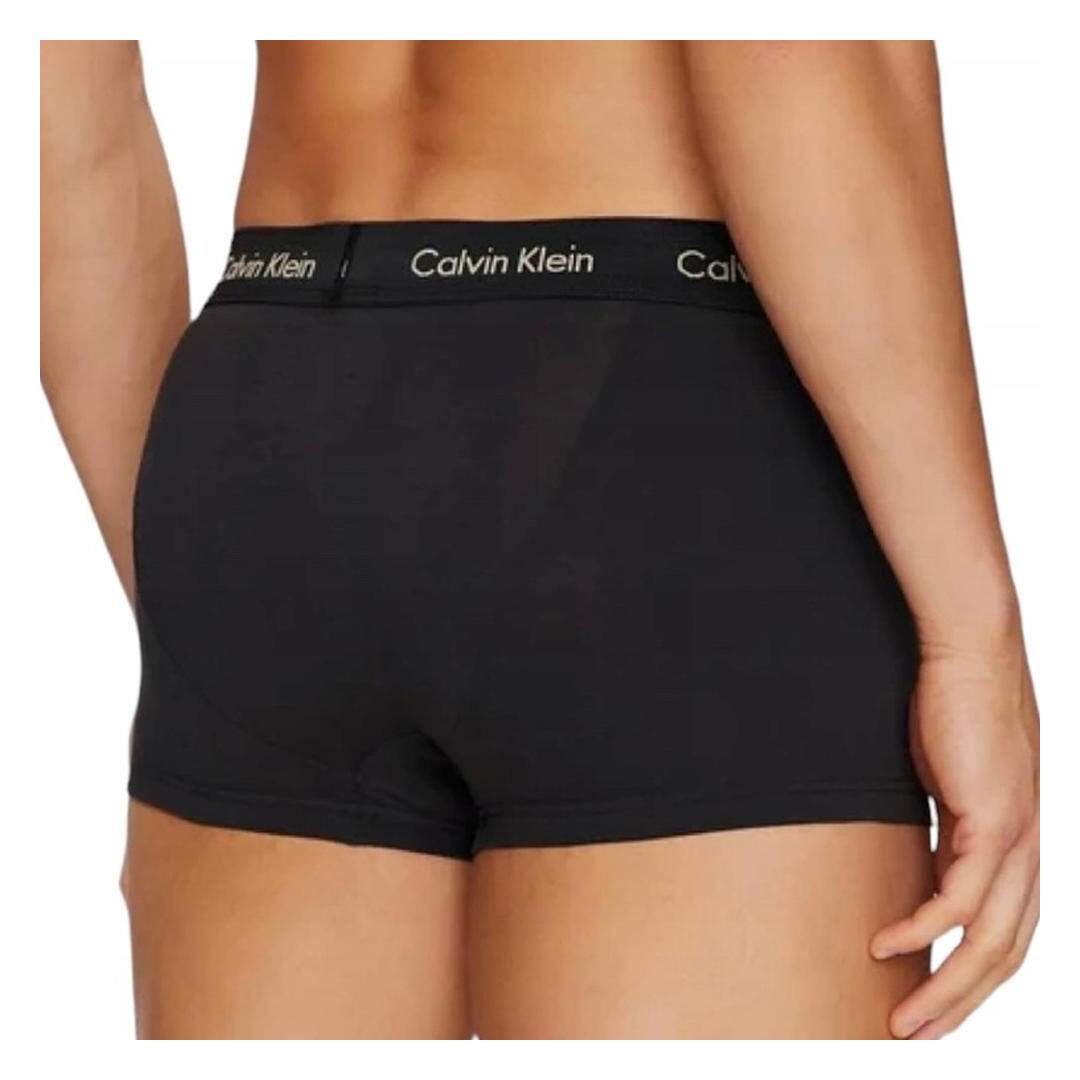 X3 Boxers Noir/Blanc Homme Calvin Klein Jeans Low Rise Trunk 3 - L-3