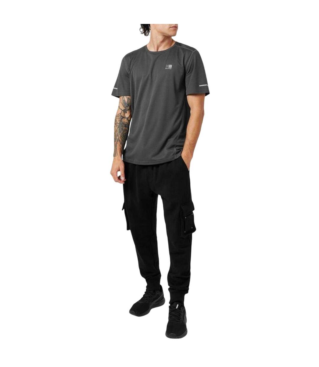 Mens Running T-shirt Charcoal Karrimor-4