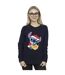 Disney - Sweat LILO AND STITCH CHRISTMAS LOVE BISCUIT - Femme (Bleu marine) - UTBI22625-2