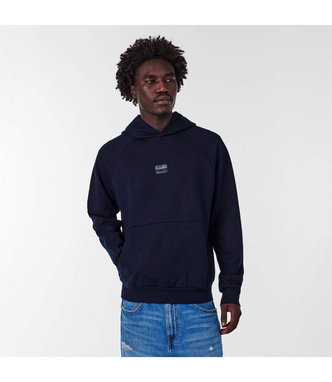 Sweat À Capuche Manches Raglan Homme Noir Napapijri-3