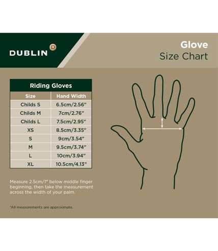 Dublin - Gants d'équitation DELUXE TRACK - Unisexe (Noir) - UTWB490