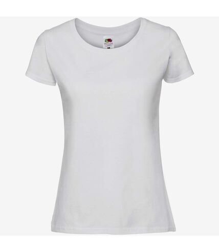 T-shirt ajusté femmes blanc Fruit of the Loom