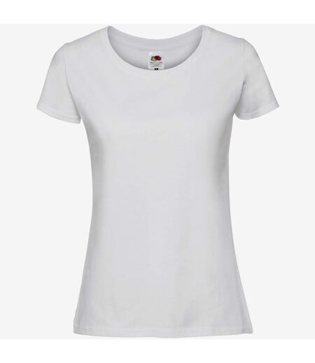 T-shirt ajusté femmes blanc Fruit of the Loom