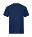 Unisex adult heavy cotton t-shirt navy Fruit of the Loom