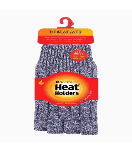 Gants Sans Doigts Femme Thermiques Doublés Polaire