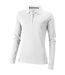 Elevate Oakville Long Sleeve Ladies Polo Shirt (White) - UTPF1822