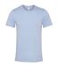 Unisex adult jersey crew neck t-shirt steel blue Bella + Canvas