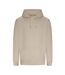 Sweat À Capuche Adulte Blanc Cassé Awdis-1