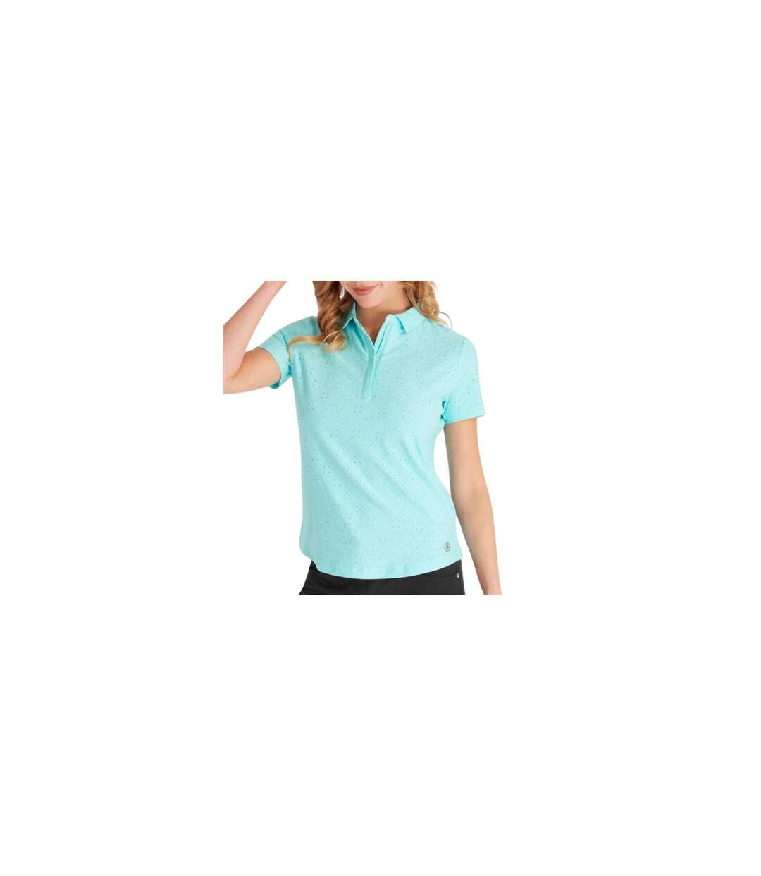 Polo Golf Femme Turquoise Pâle Calvin Klein-1