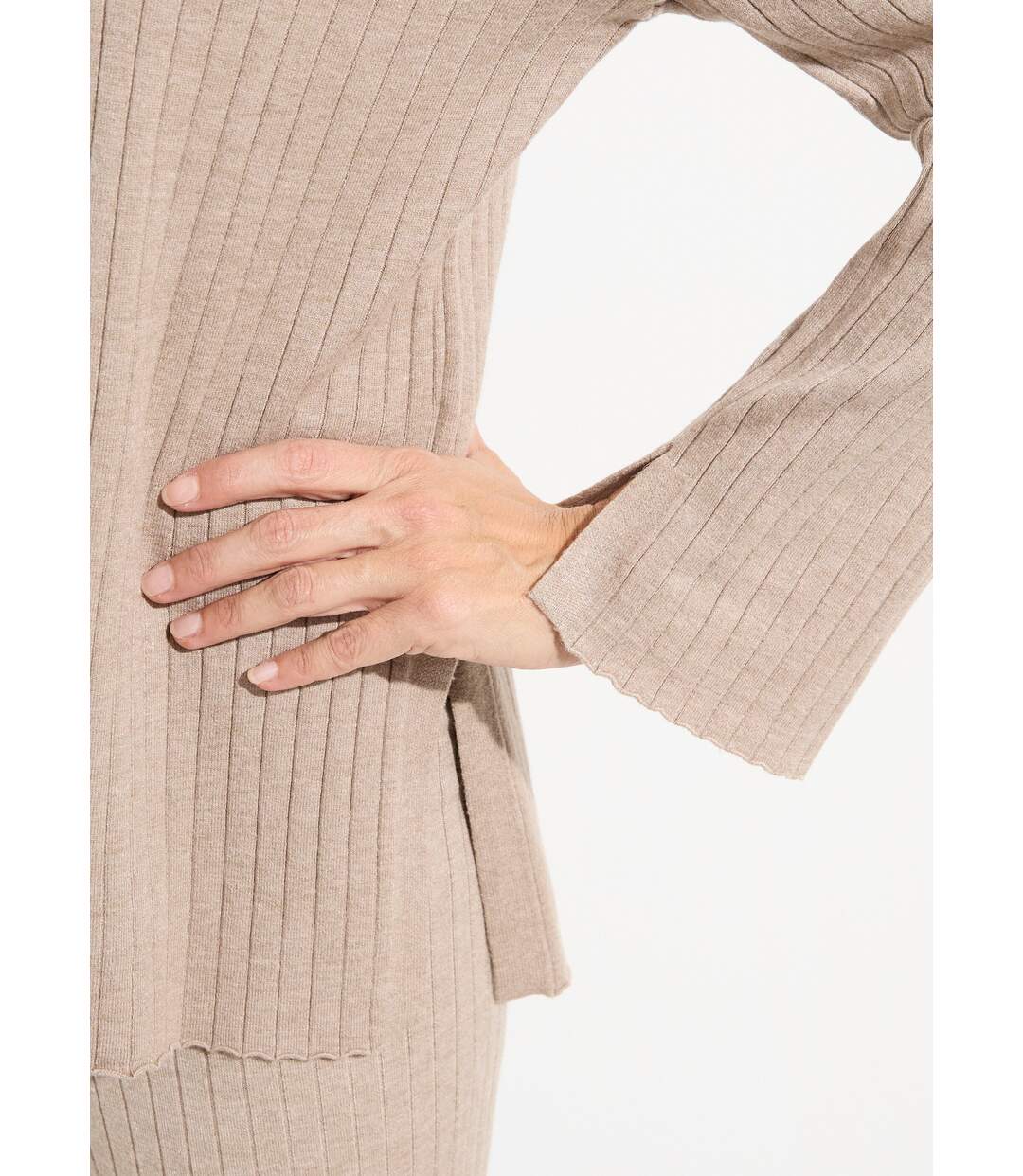 Pull confort avec maille cotes plates-4