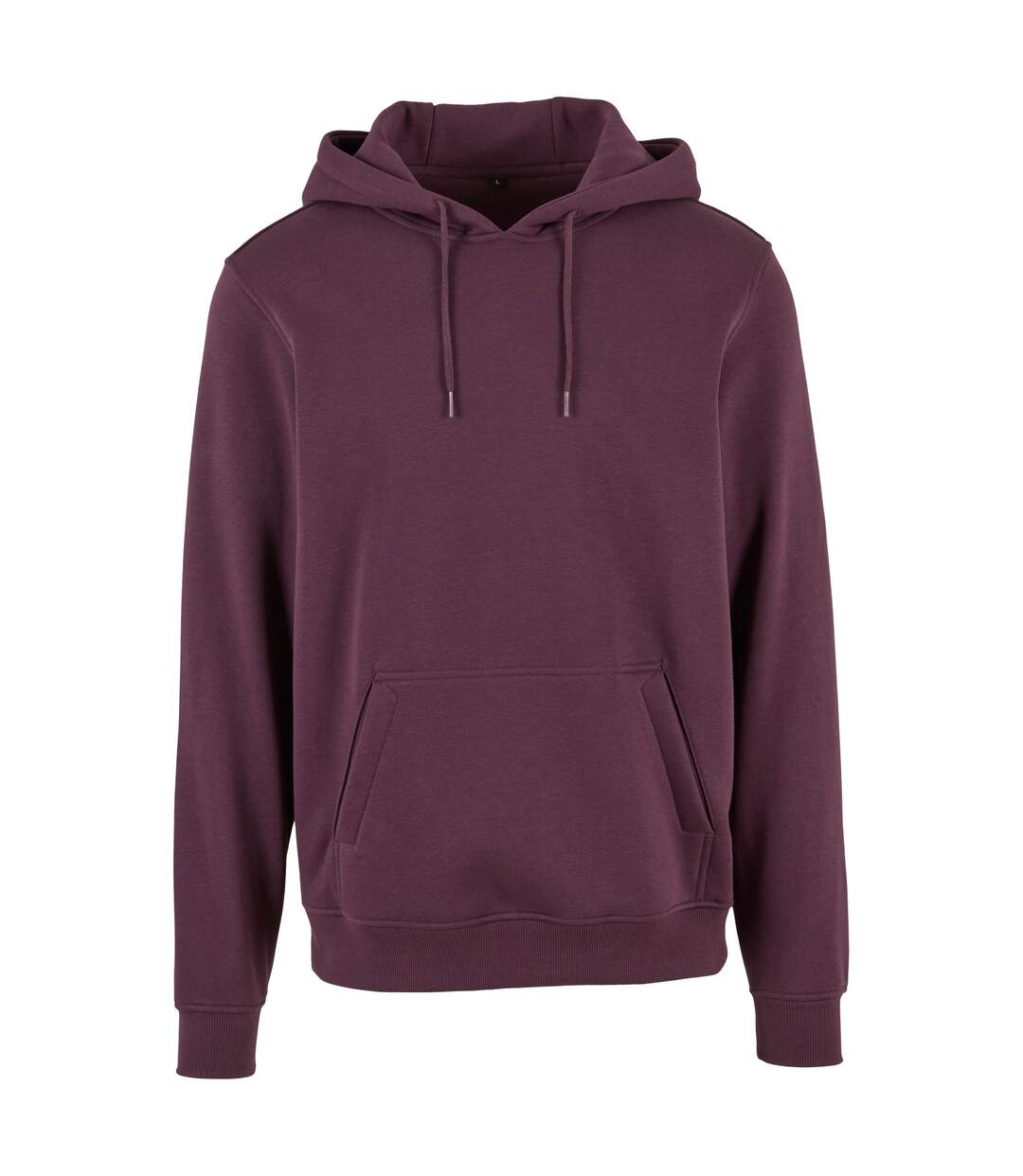 Mens heavy pullover hoodie plum purple Build Your Brand-1
