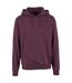 Mens heavy pullover hoodie plum purple Build Your Brand-1