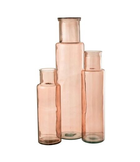 Vase en Verre Bouteille 75cm Rose