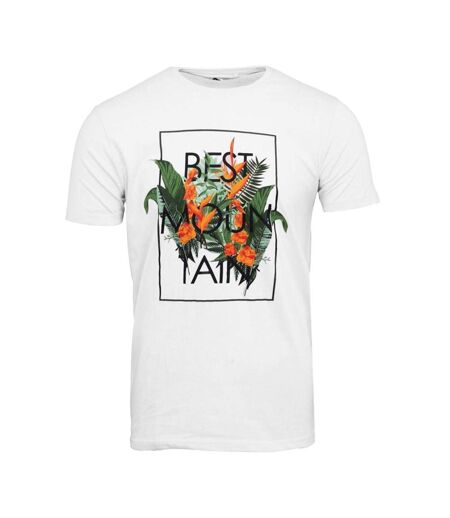 T-shirt blanc homme best mountain 1015 - l