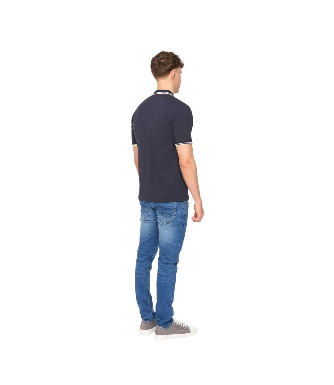 Polo Wrentham Homme Bleu Clair Délavé Duck And Cover-3
