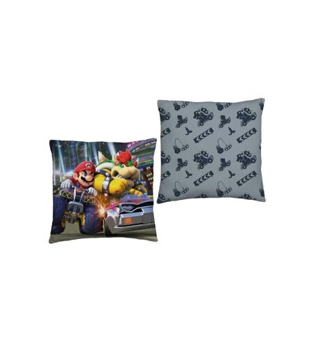 Super Mario - Coussin RACE (Gris / Noir / Rouge) (40 cm x 40 cm) - UTAG1451