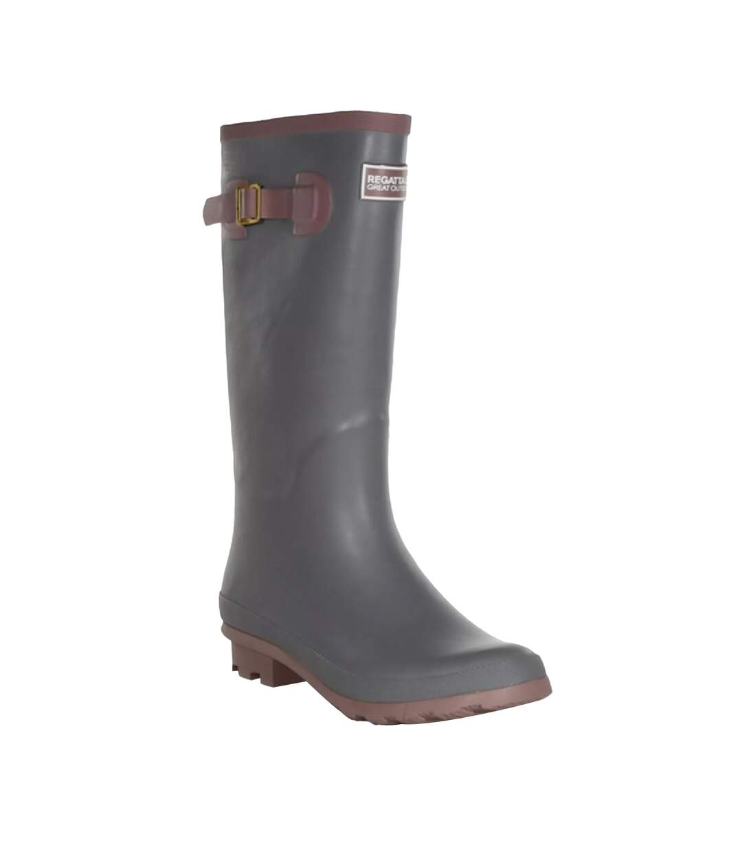 Bottes de pluie fairweather femme gris orage / vieux lilas Regatta-1