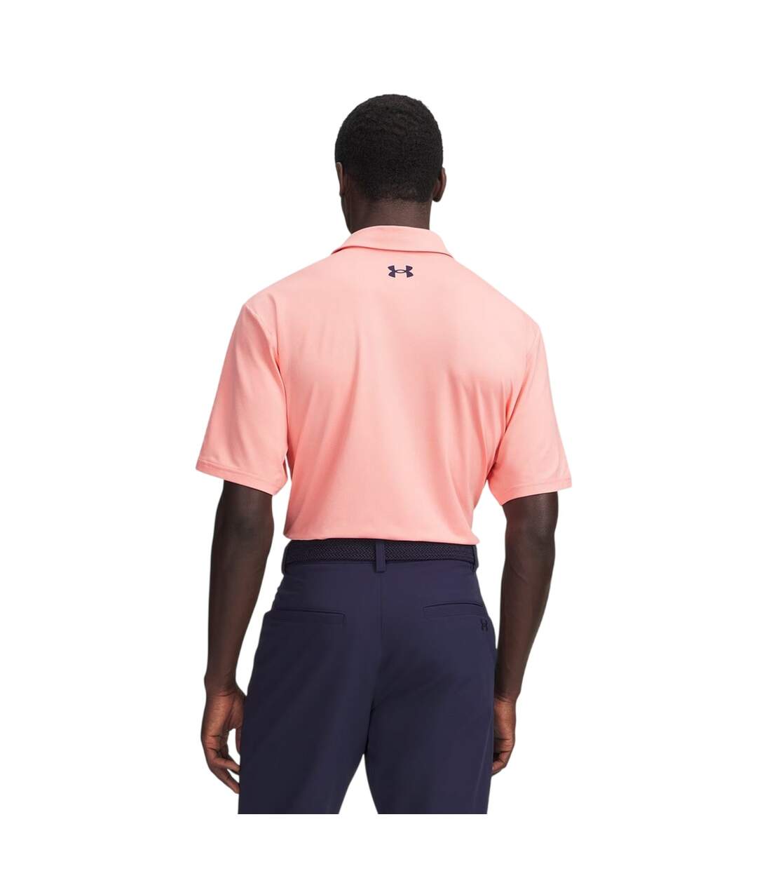 Polo Matchplay Homme Rose Bleu Marine Under Armour-2