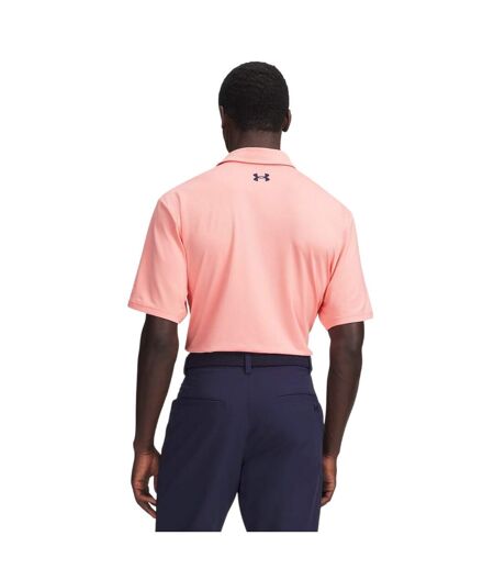 Polo Matchplay Homme Rose Bleu Marine Under Armour