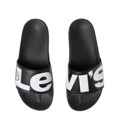 Claquettes June Homme Noir Levis