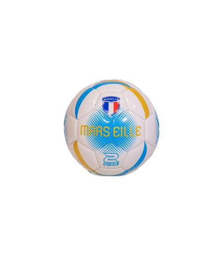 MARSEILLE mini ballon blanc/turquoise sport zone