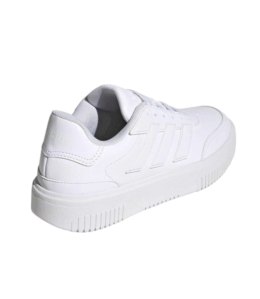 Womens/ladies Courtblock Platform Trainers White Adidas-2