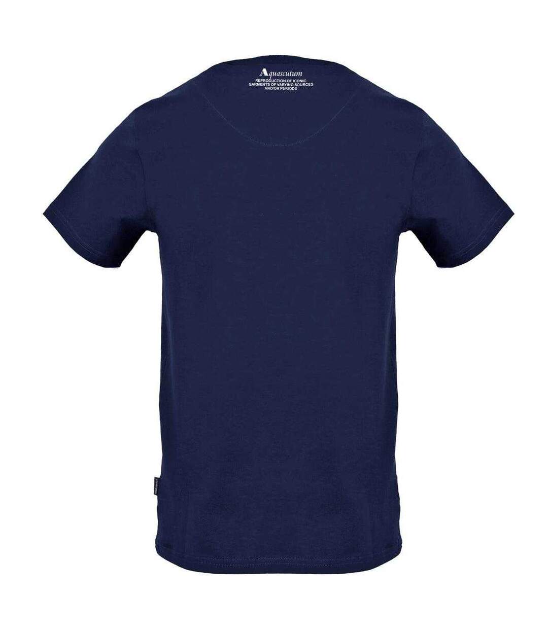 T-shirt Motif Logo Bouclier Aldis Homme Bleu Marine Aquascutum-2