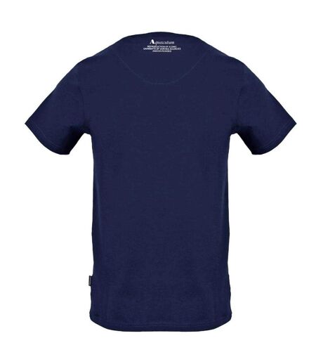 T-shirt Motif Logo Bouclier Aldis Homme Bleu Marine Aquascutum