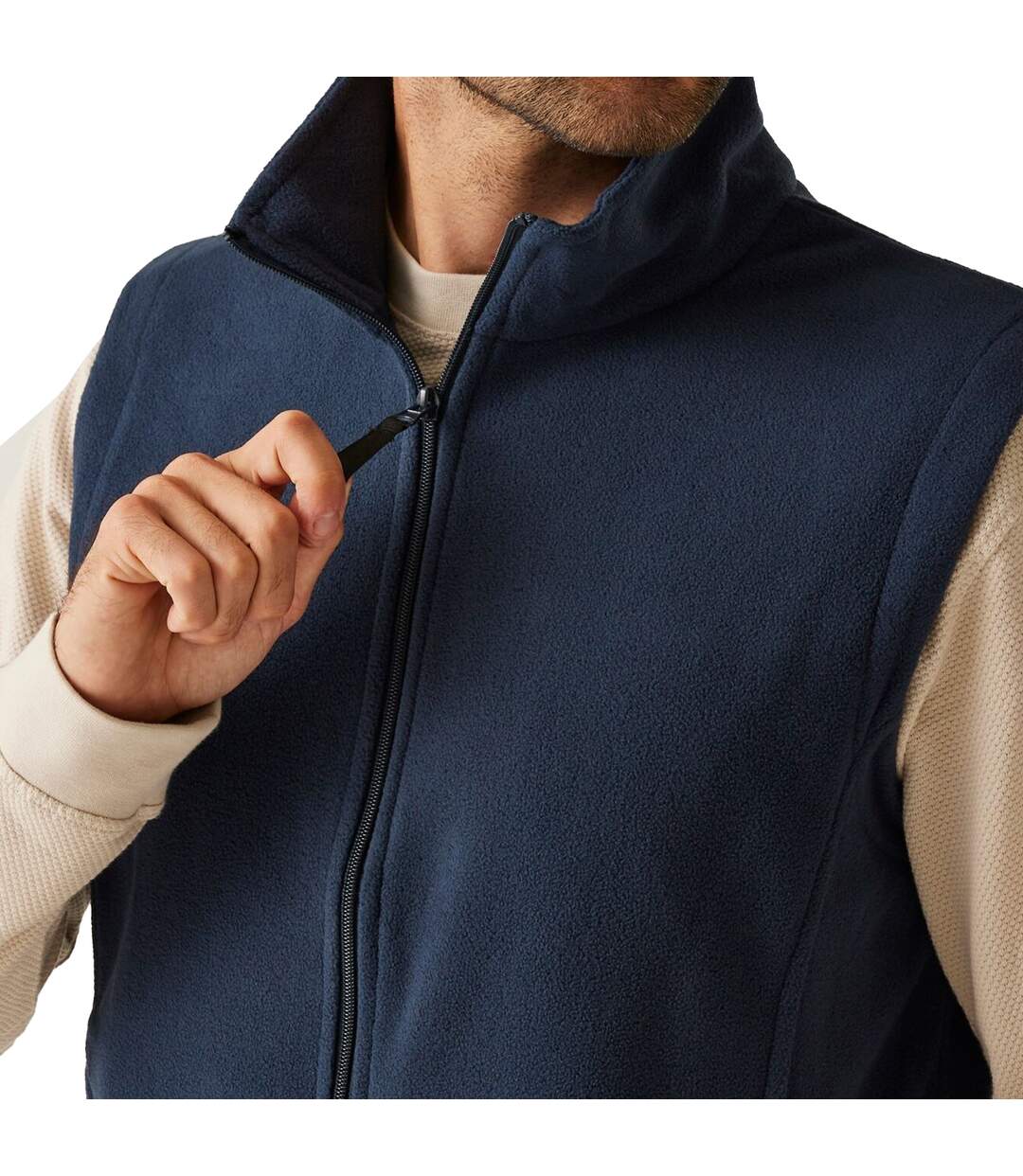 Mens Microfleece Gilet Dark Navy Regatta-4