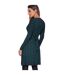 Krisp Womens/Ladies Ditsy Print Knot Front Dress (Teal) - UTKP224-3